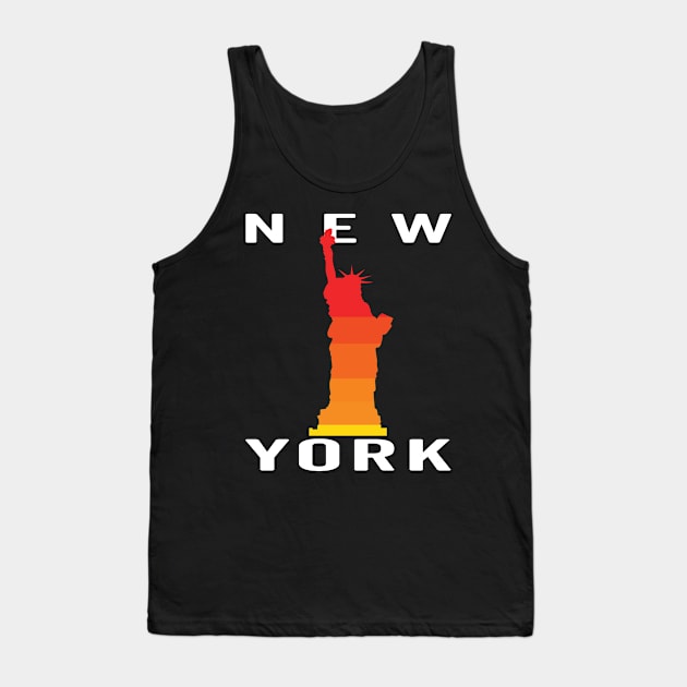 new York liberty sunset Tank Top by yellowpinko